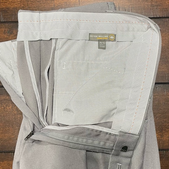 Peter Millar Gray Golf Pants 35x28 - Picture 3 of 3